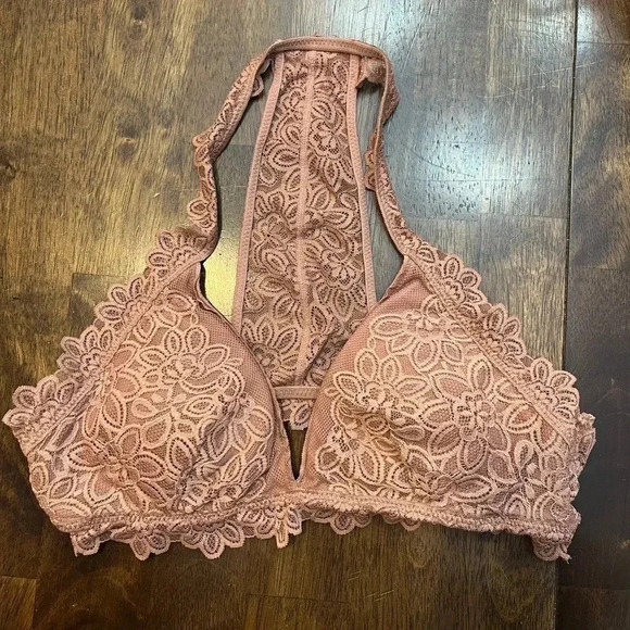 aerie Other - 🤎2/$20 Aerie Lace Pullover Halter Bralette Size Medium